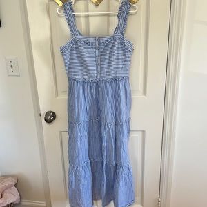 Gal meets Glam Collection Blue Striped Maxi Dress